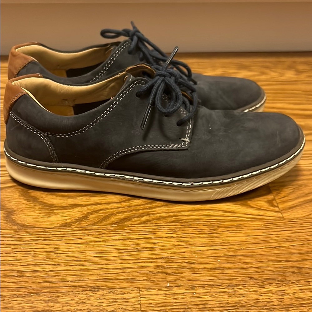Johnston and Murphy Navyand Tan dress Shoes